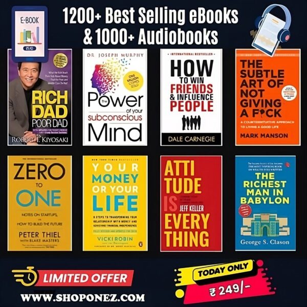 1200+ Best Selling eBooks & 1000+ Audiobooks
